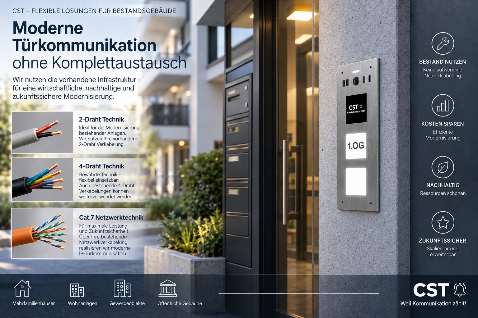 Moderne Türkommunikation ohne Komplettaustausch – Bestand modernisieren